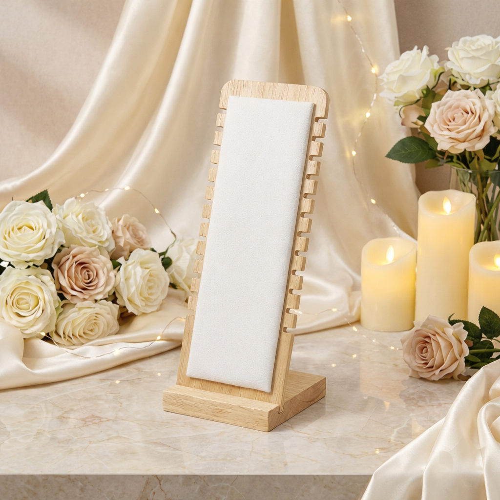 Wooden Jewelry Tower – Professional Countertop Display Rack