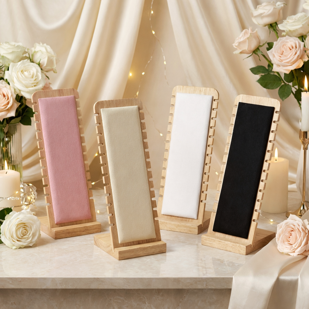 Wooden Jewelry Tower – Professional Countertop Display Rack